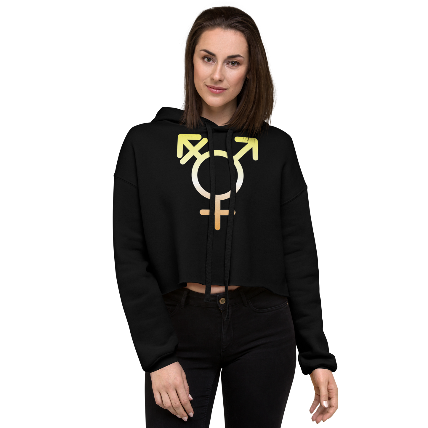 Transgender Symbol - Maverique Pride Crop Hoodie