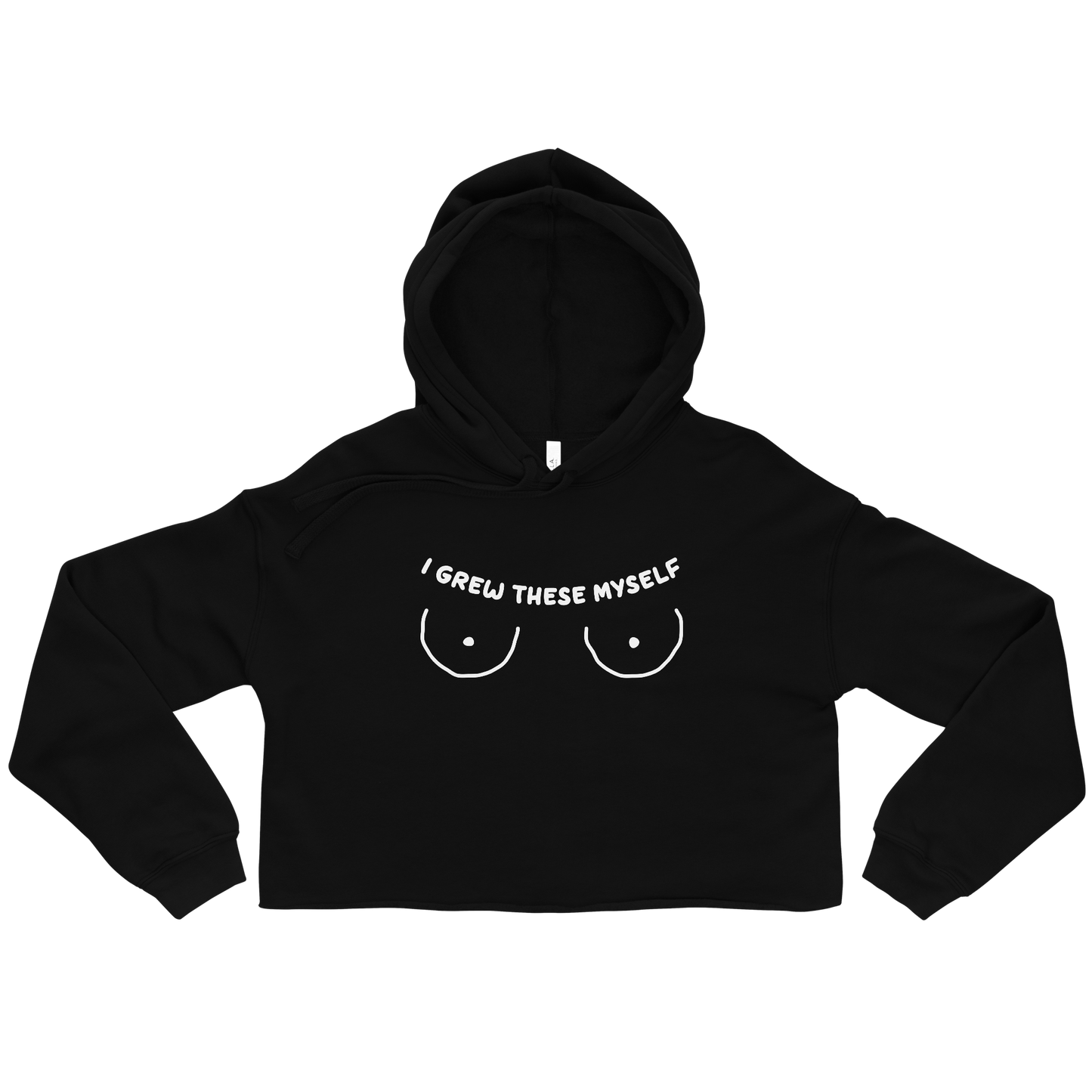 I Grew These Myself Crop Hoodie