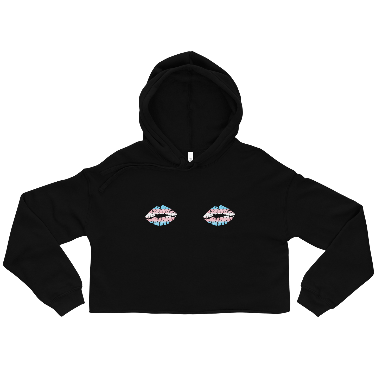 Trans Boob Kisses Crop Hoodie