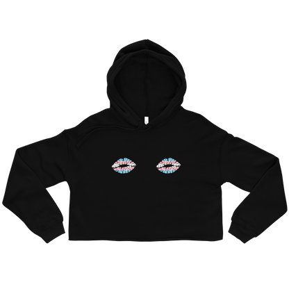 Trans Boob Kisses Crop Hoodie