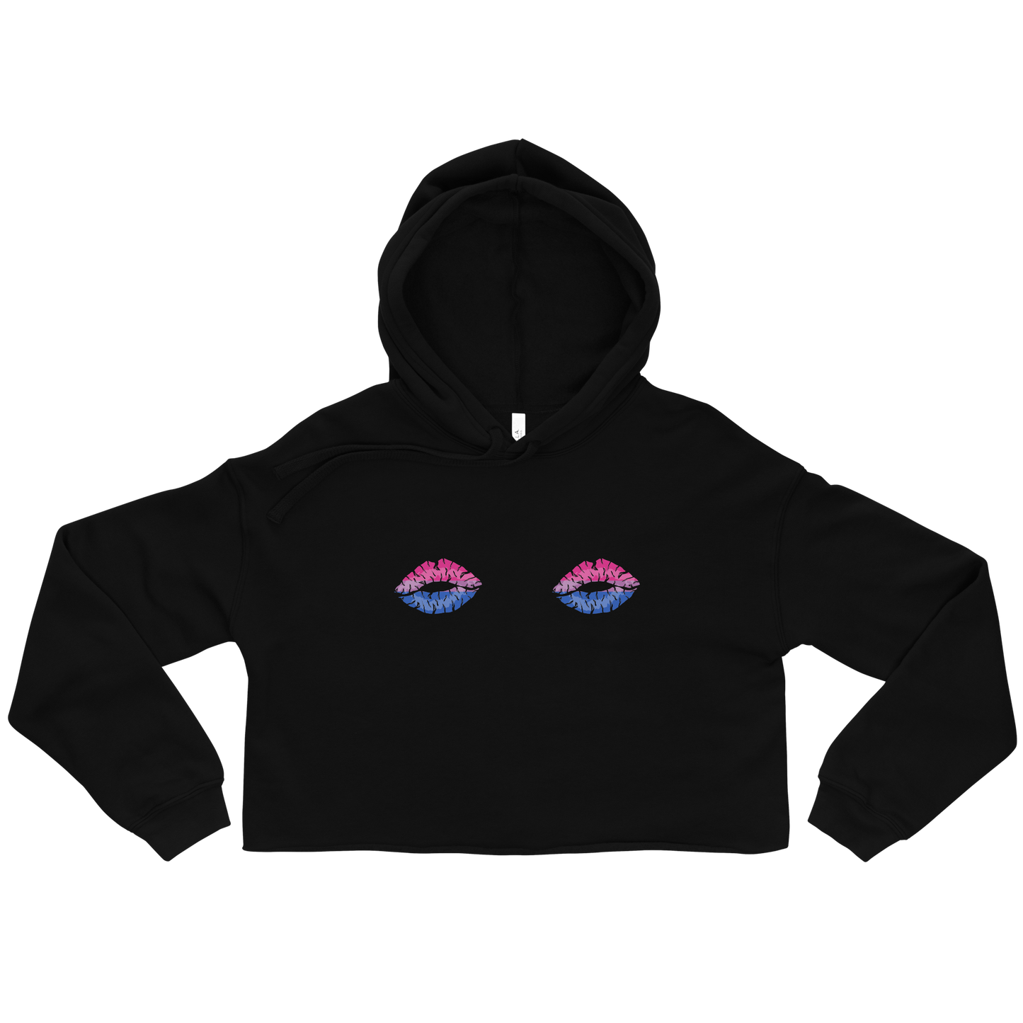 Bi Boob Kisses Crop Hoodie