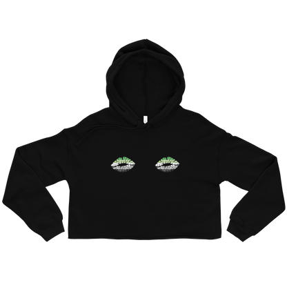 Aro Boob Kisses Crop Hoodie