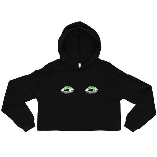 Aro Boob Kisses Crop Hoodie