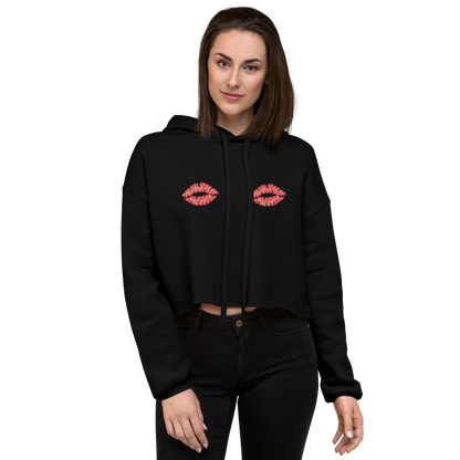 Boob Kisses Crop Hoodie