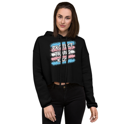 Protect Trans Kids Crop Hoodie