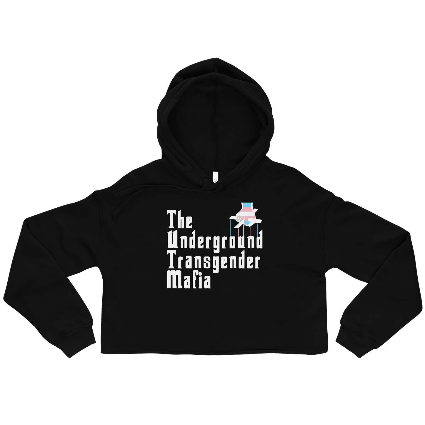 Underground Transgender Mafia Crop Hoodie