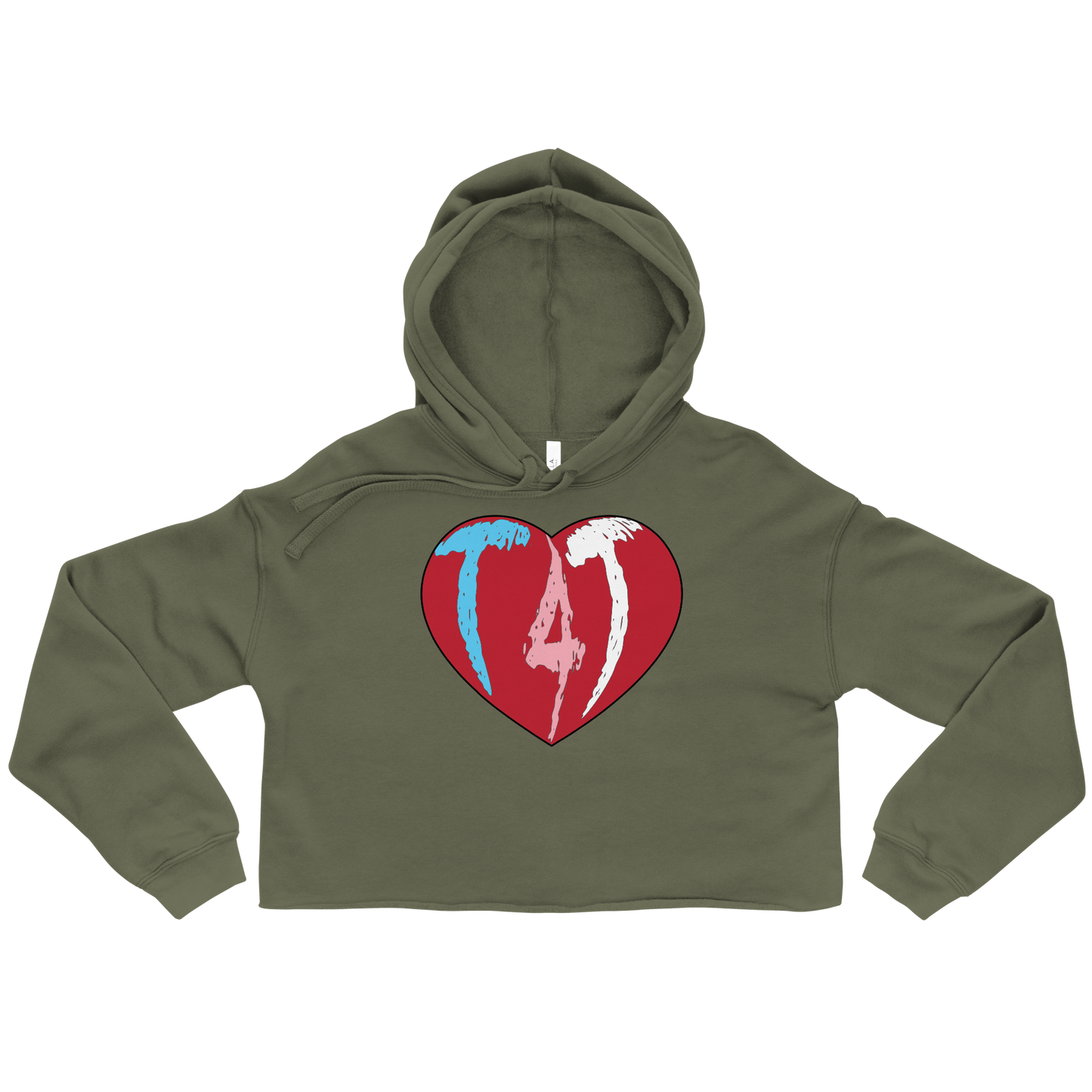 T4T Heart Crop Hoodie