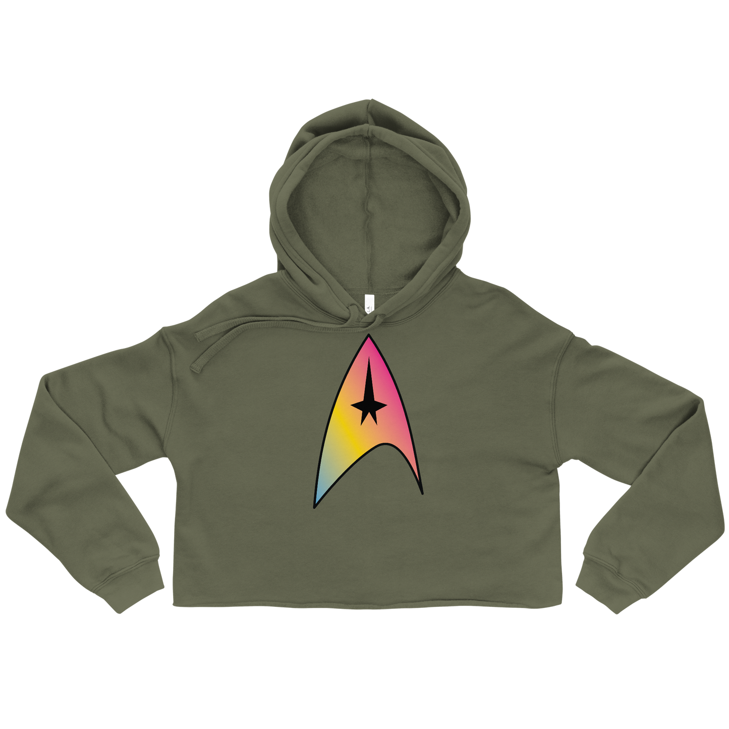 Starfleet Insignia - Pansexual Pride Crop Hoodie