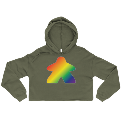 Queerple - Rainbow Pride Crop Hoodie