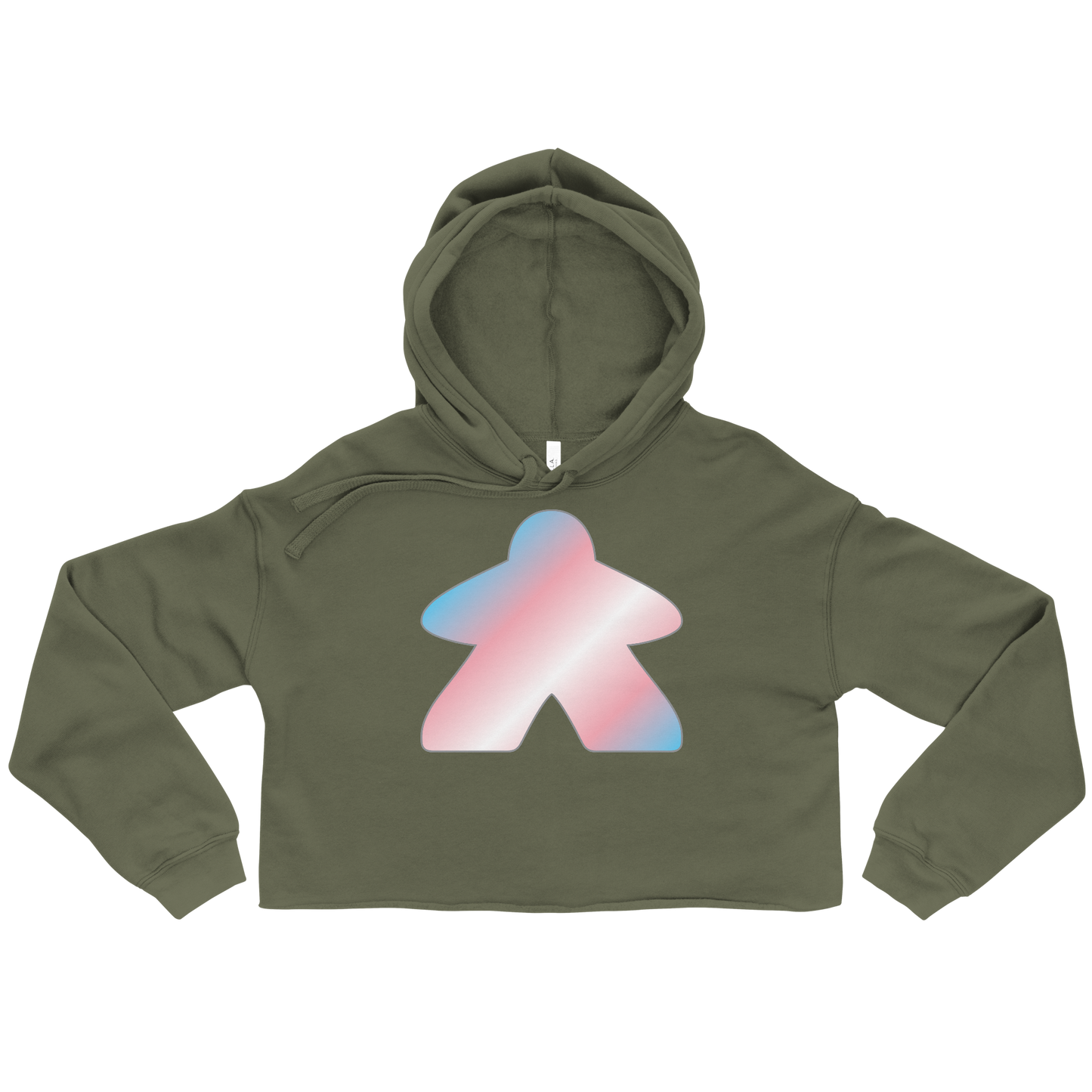 Queerple - Transgender Pride Crop Hoodie