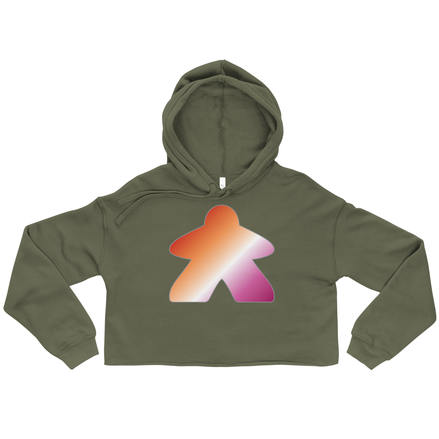 Queerple - Lesbian Pride Crop Hoodie