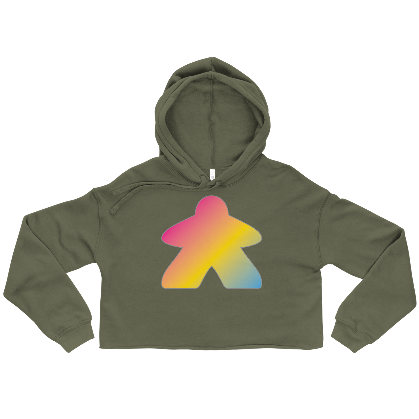 Queerple - Pansexual Pride Crop Hoodie