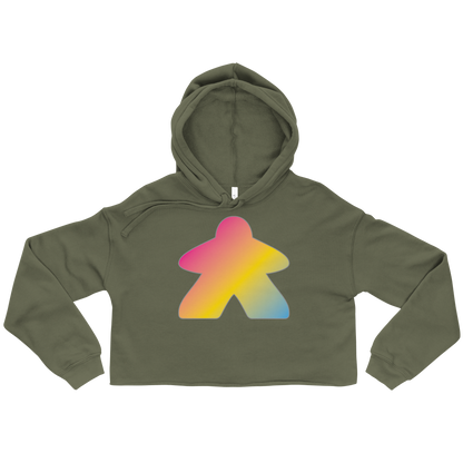 Queerple - Pansexual Pride Crop Hoodie