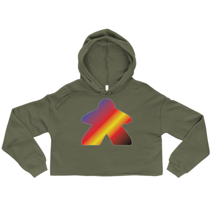 Queerple - Polyamory Pride Crop Hoodie