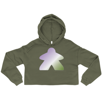 Queerple - Genderqueer Pride Crop Hoodie