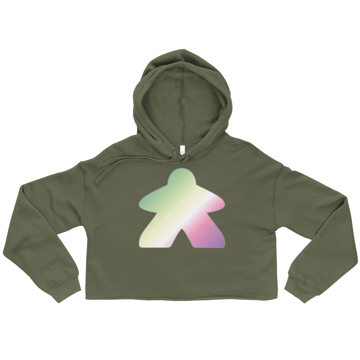 Queerple - Genderfae Pride Crop Hoodie