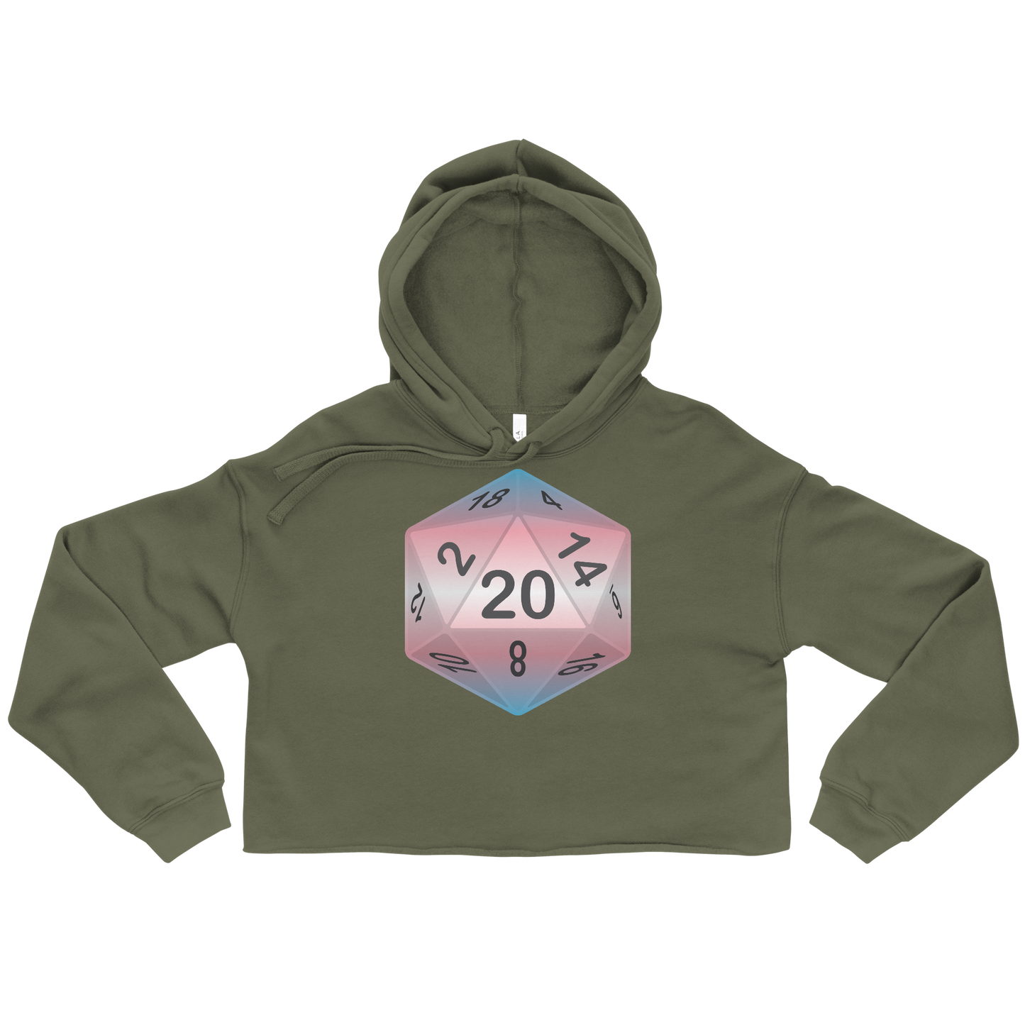 Pride Dice - Transgender Crop Hoodie