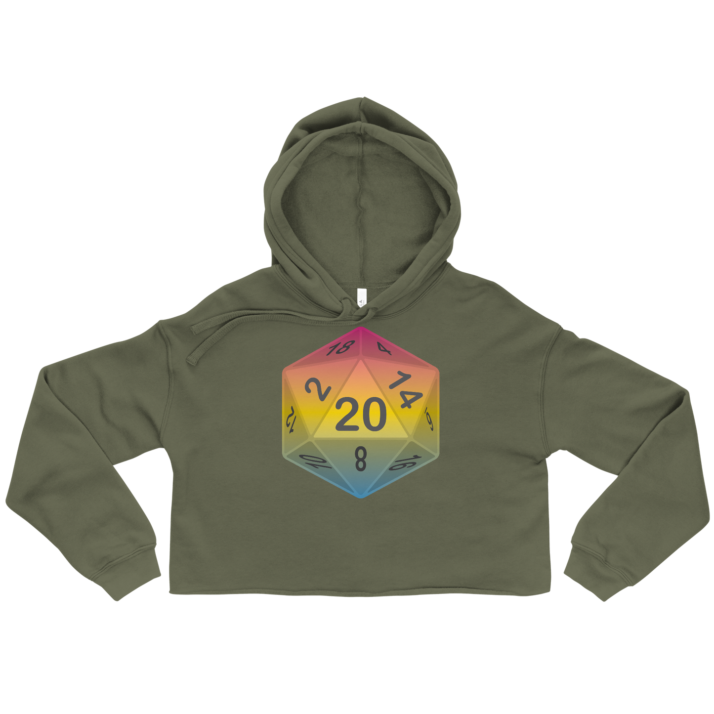 Pride Dice - Pansexual Crop Hoodie