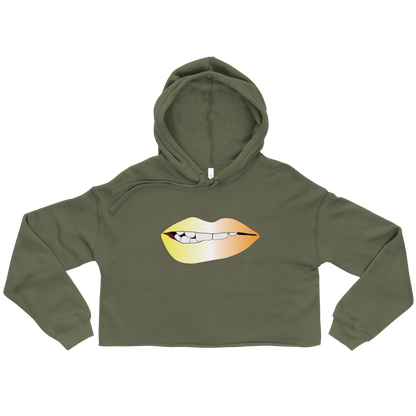 Biting Lips - Maverique Pride - Gradient Crop Hoodie