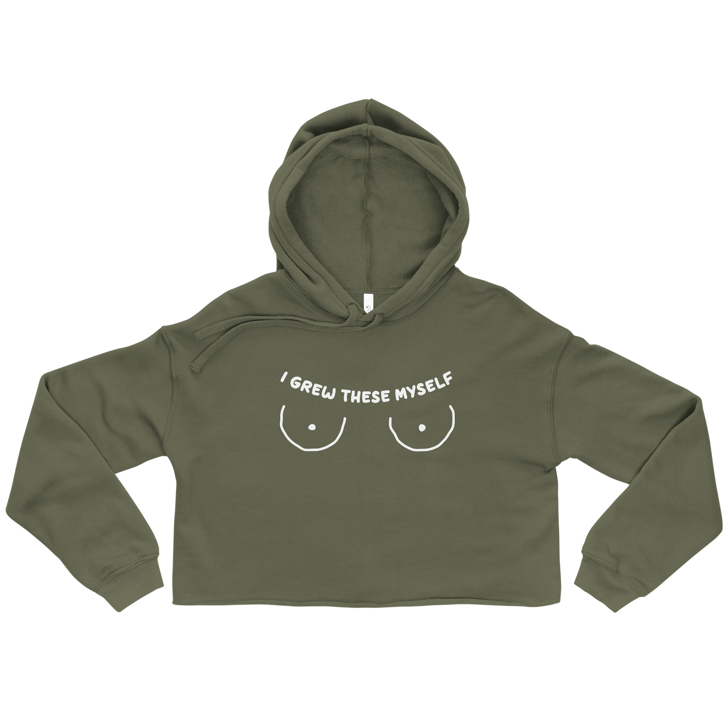 I Grew These Myself Crop Hoodie