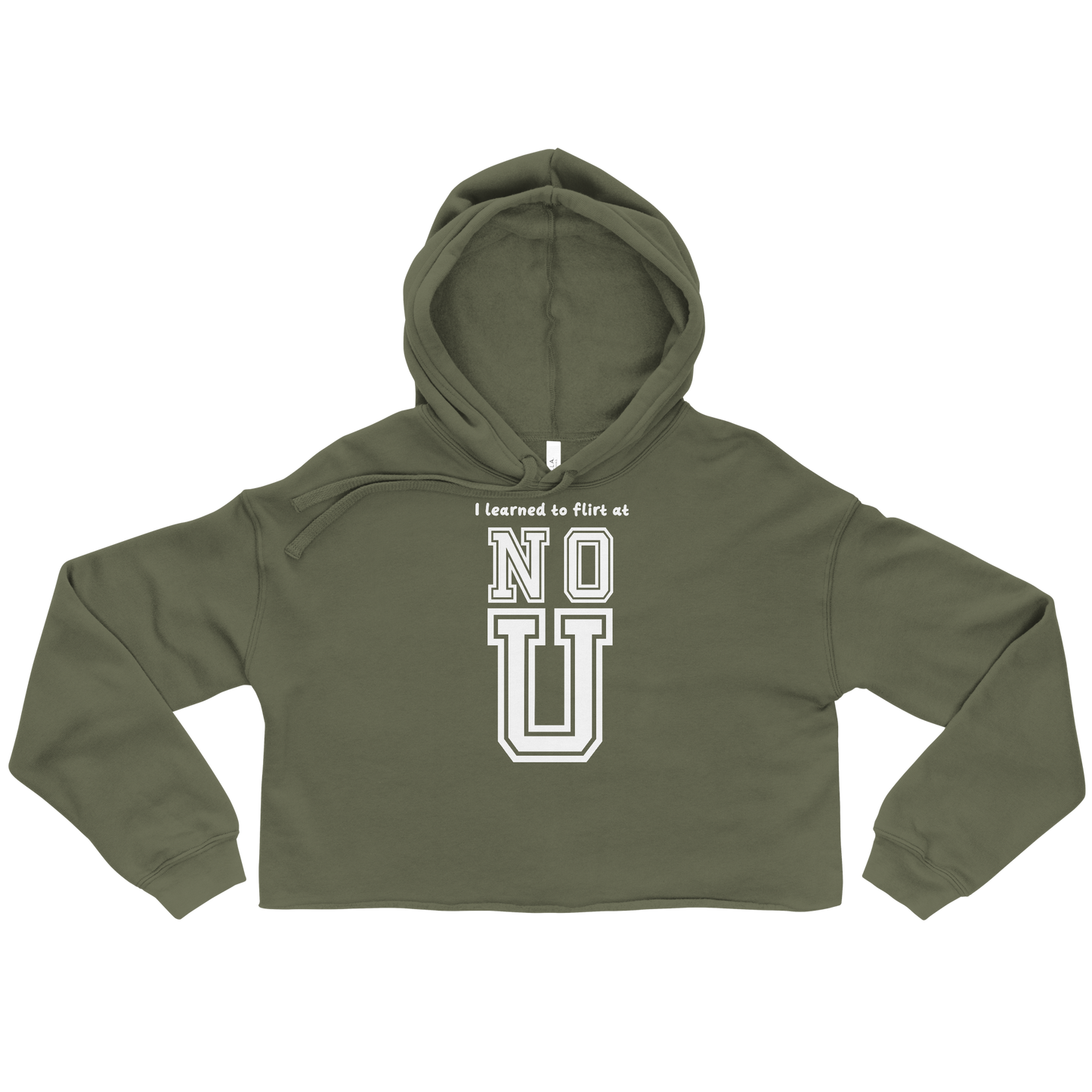 NO U Crop Hoodie