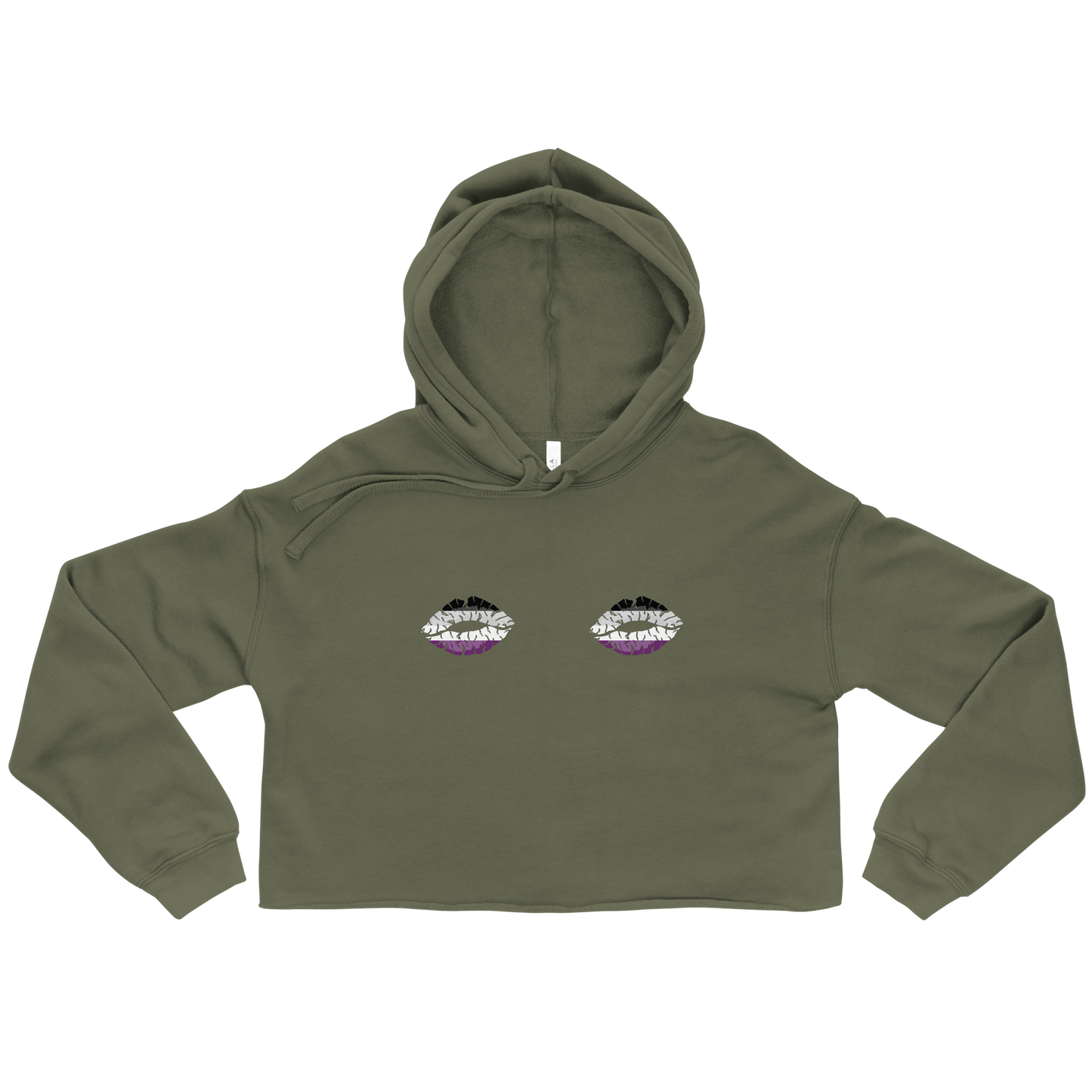 Ace Boob Kisses Crop Hoodie