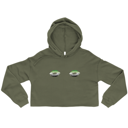 Aro Boob Kisses Crop Hoodie