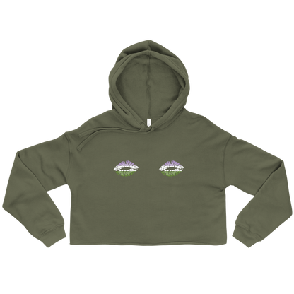 Genderqueer Boob Kisses Crop Hoodie