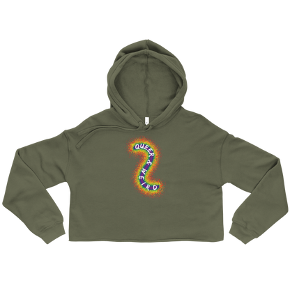 Queer & Weird Crop Hoodie