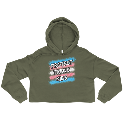 Protect Trans Kids Crop Hoodie