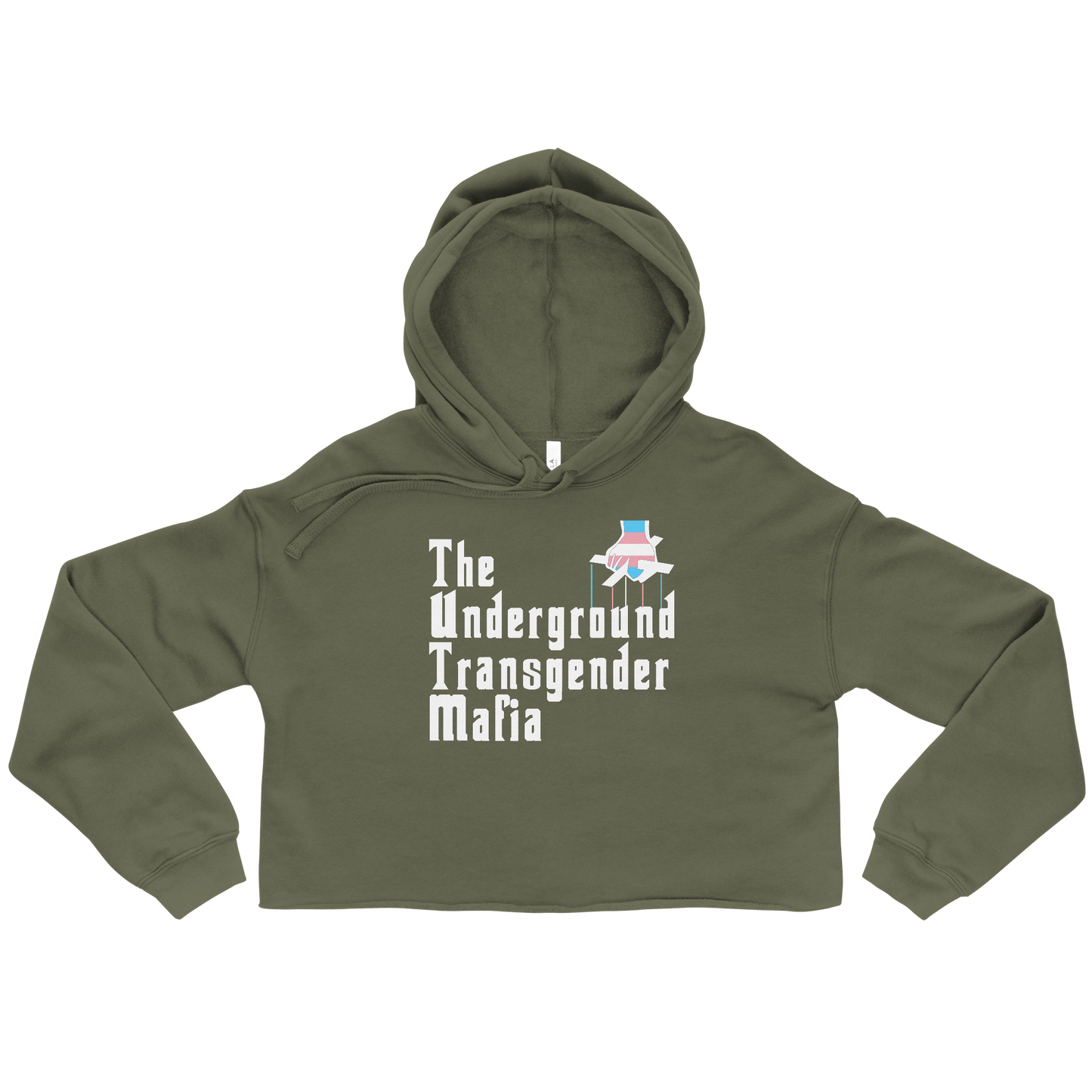 Underground Transgender Mafia Crop Hoodie