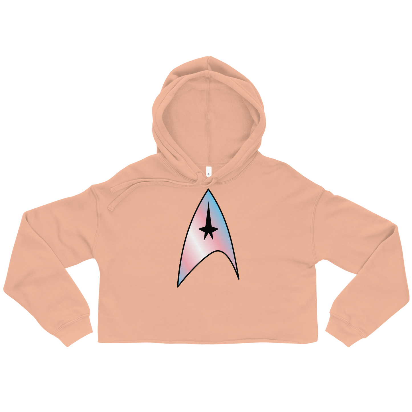 Starfleet Insignia - Trans Pride Crop Hoodie