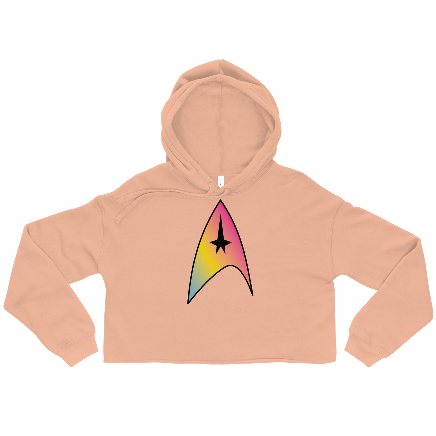 Starfleet Insignia - Pansexual Pride Crop Hoodie