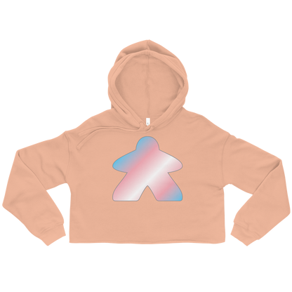 Queerple - Transgender Pride Crop Hoodie