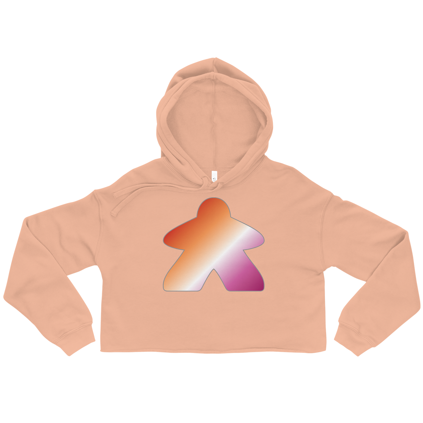 Queerple - Lesbian Pride Crop Hoodie