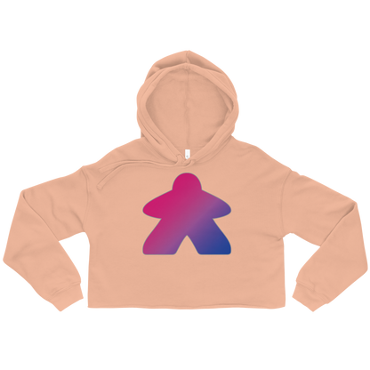 Queerple - Bisexual Pride Crop Hoodie