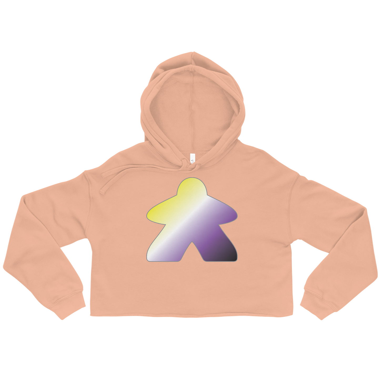 Queerple - Non-binary Pride Crop Hoodie