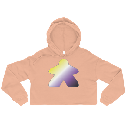 Queerple - Non-binary Pride Crop Hoodie