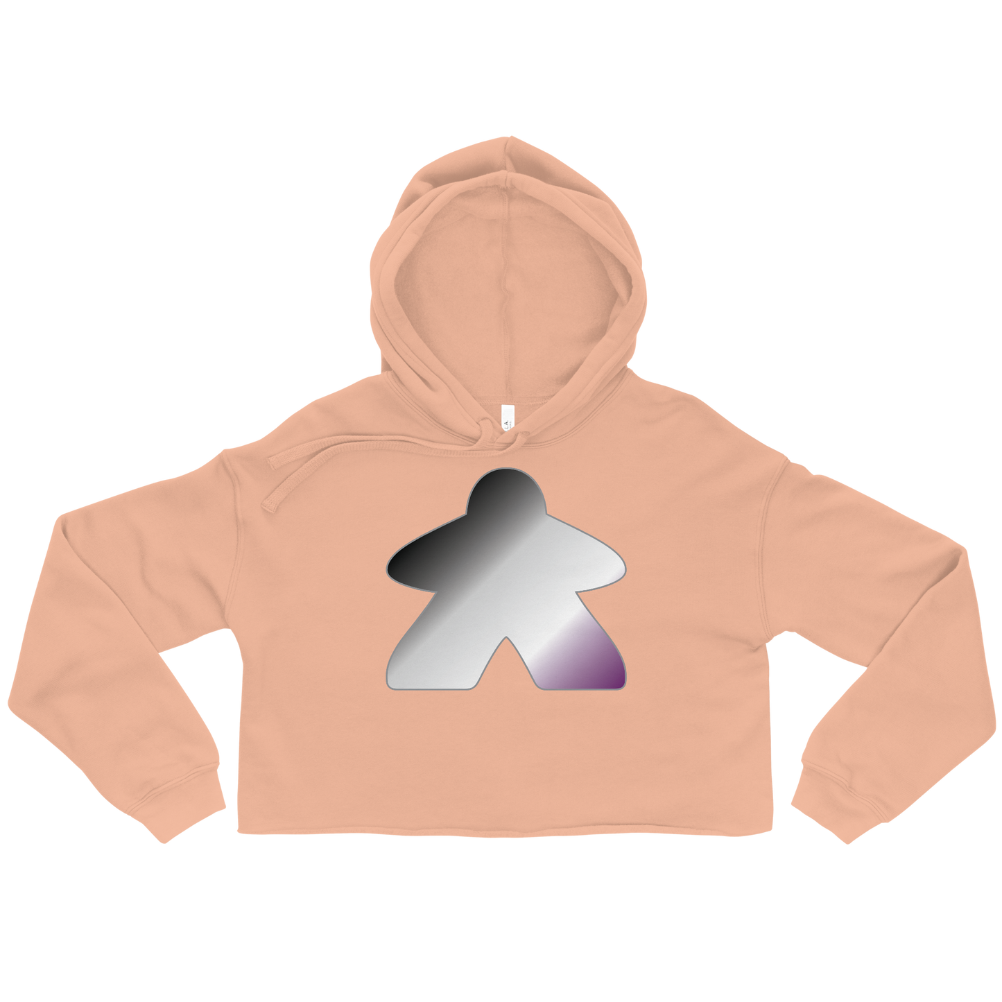 Queerple - Asexual/Demisexual Pride Crop Hoodie