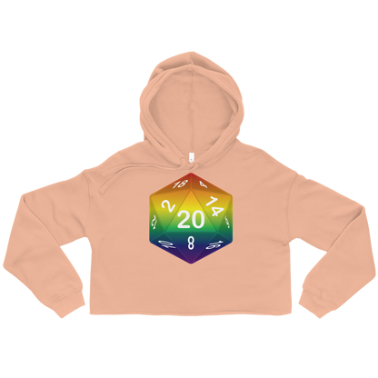 Pride Dice - Rainbow Crop Hoodie