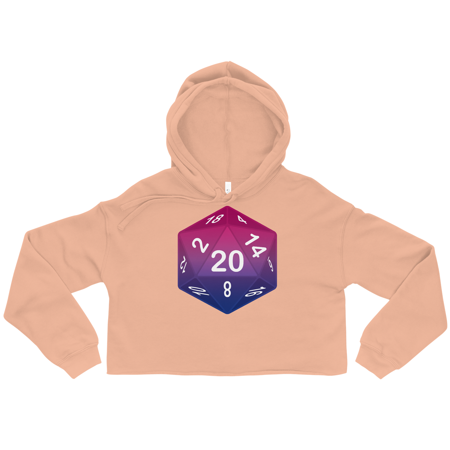 Pride Dice - Bisexual Crop Hoodie