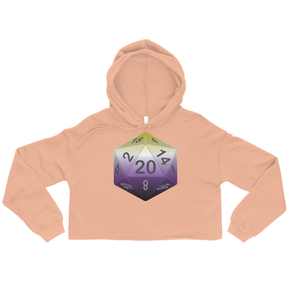 Pride Dice - Non-binary Crop Hoodie