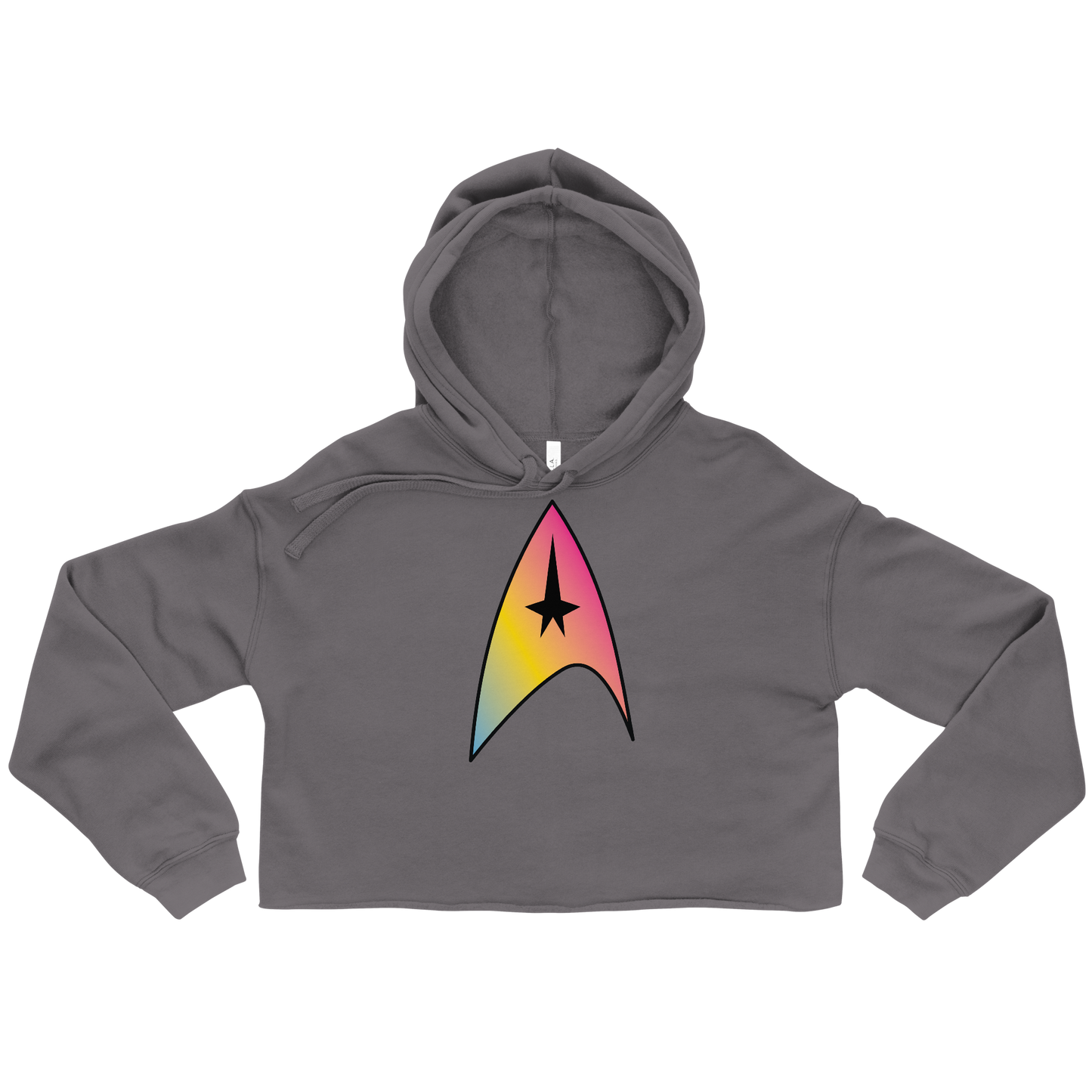 Starfleet Insignia - Pansexual Pride Crop Hoodie