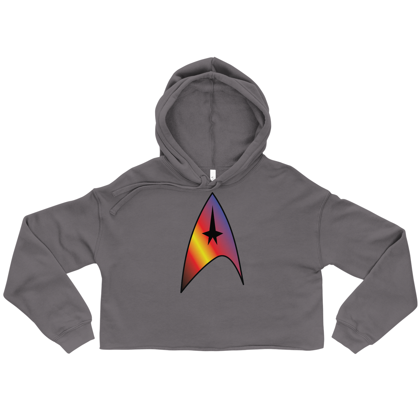 Starfleet Insignia - Polyamory Pride Crop Hoodie