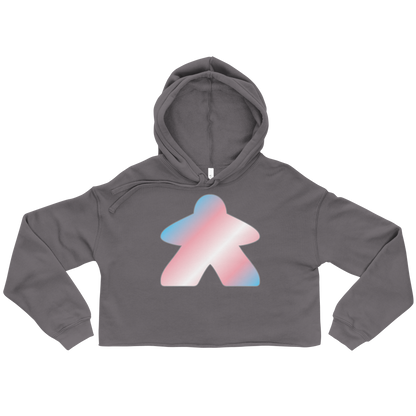 Queerple - Transgender Pride Crop Hoodie