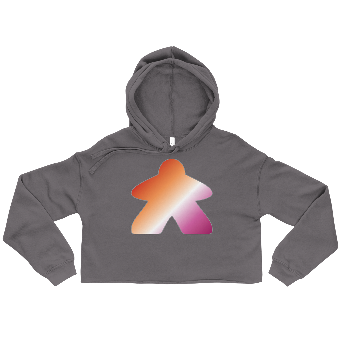 Queerple - Lesbian Pride Crop Hoodie