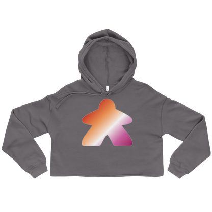 Queerple - Lesbian Pride Crop Hoodie