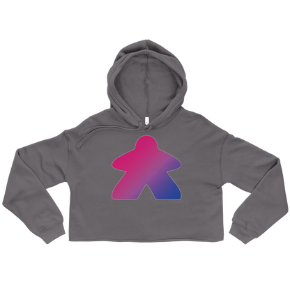 Queerple - Bisexual Pride Crop Hoodie