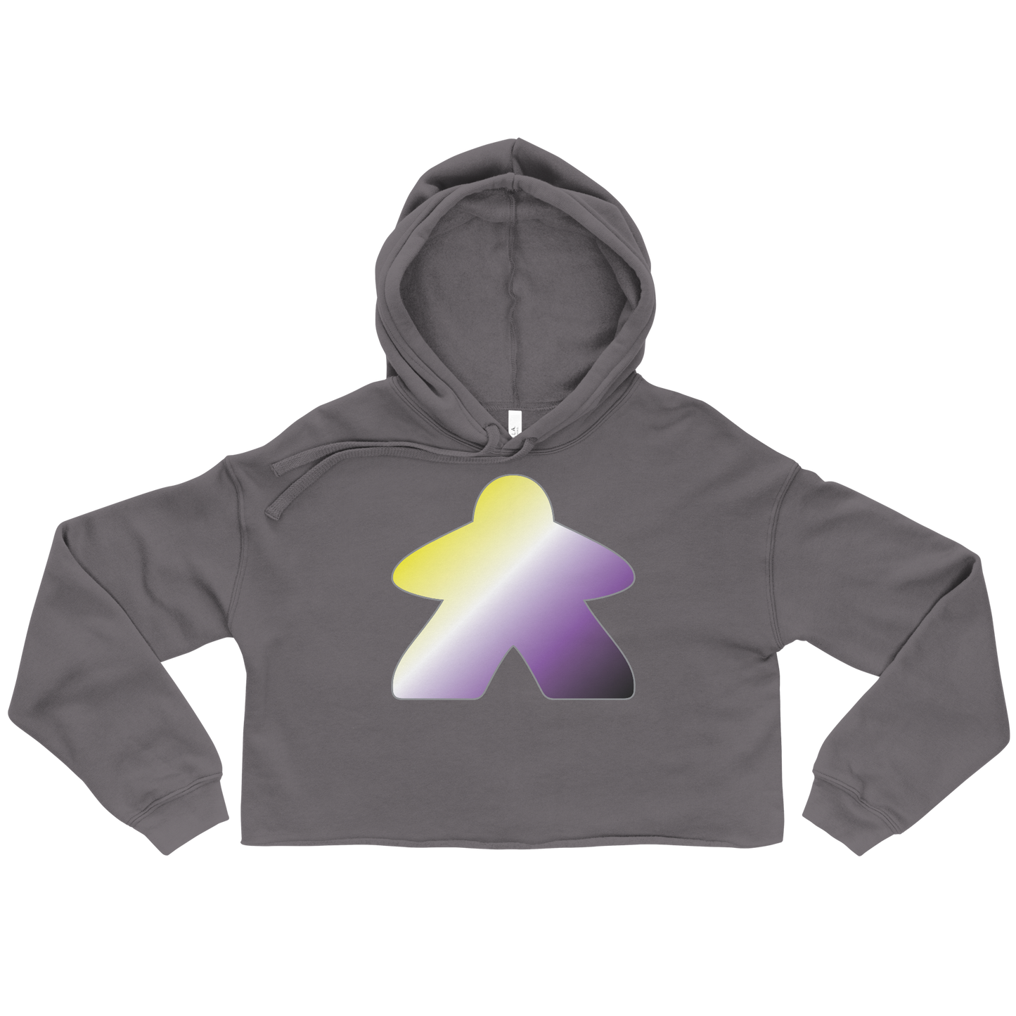 Queerple - Non-binary Pride Crop Hoodie