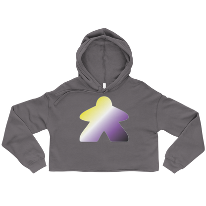 Queerple - Non-binary Pride Crop Hoodie